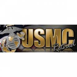 U.S.M.C. United States Marine Corps Retired - Mini Magnet