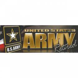 United States Army Retired - Bumper Magnet