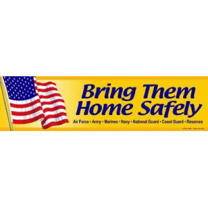 Bring Them Home Safely Bumper Magnet