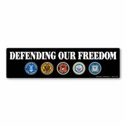 United States Military Defending Our Freedom - Bumper Magnet