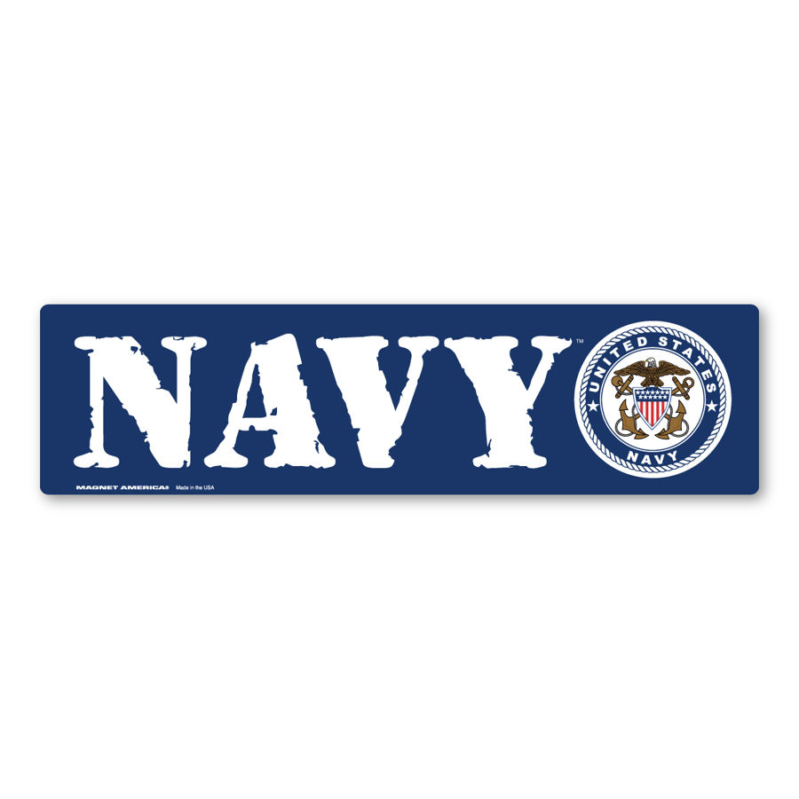 Navy Bumper Magnet