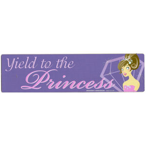 Yield To The Princess Bumper Magnet