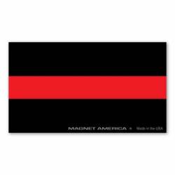 Thin Red Line - Rectangle Magnet