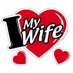 I Love Wife - Heart Magnet