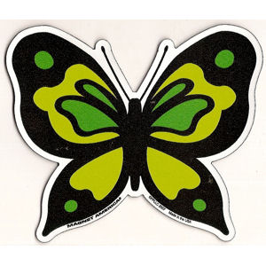 Green Butterfly Magnet