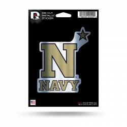 U.S. Naval Academy Navy Midshipmen - Metallic Die Cut Vinyl Sticker