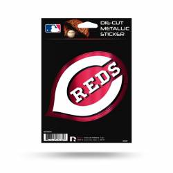 Cincinnati Reds - Metallic Die Cut Vinyl Sticker