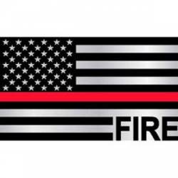 Thin Red Line Fire - Refrigerator Magnet