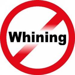 No Whining - Round Magnet