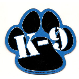 K-9 Police Paw Magnet