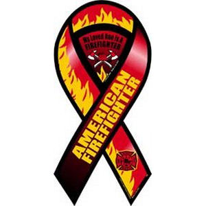 American Firefighter Ribbon Magnet