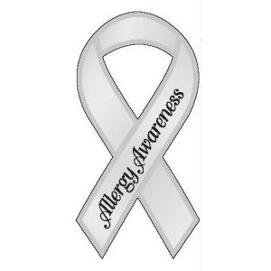 Allergy Awareness Ribbon Magnet