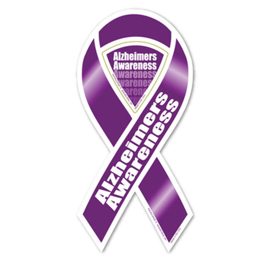 Alzheimer's Awareness Ribbon Magnet