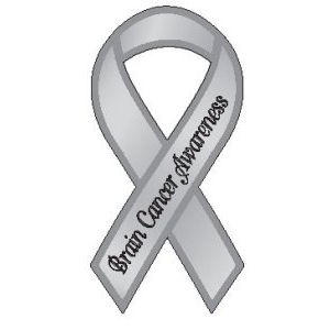 Brain Cancer Awareness Ribbon Magnet
