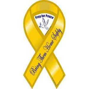 Bring Them Home Safely Ribbon Magnet