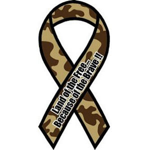 Land of The Free - Ribbon Magnet