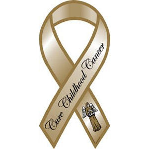 Cure Childhood Cancer - Ribbon Magnet