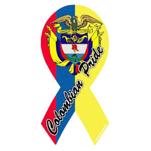 Colombian Pride - Flag Ribbon Magnet