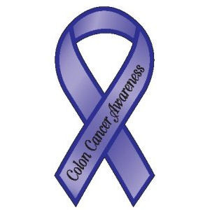 Colon Cancer Awareness Ribbon Magnet