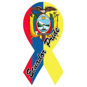 Ecuador Pride Ribbon Magnet