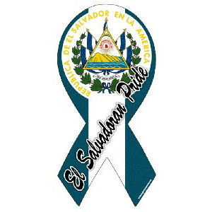 El Salvadoran Pride Ribbon Magnet