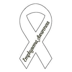 Emphysema Awareness Ribbon Magnet