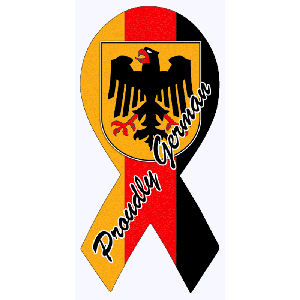 Proudly German Flag Ribbon Magnet