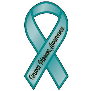 Graves Disease Awareness Ribbon Magnet