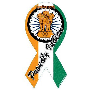 Proudly Indian Ribbon Magnet