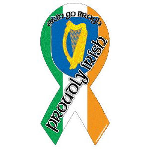 Proudly Irish Ribbon Magnet