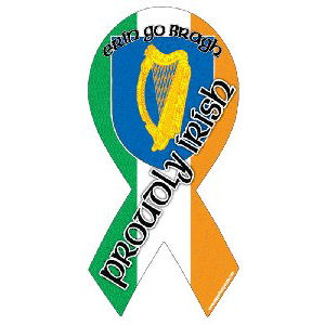 Proudly Irish Ribbon Magnet