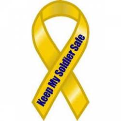 Keep My Soldier Safe - Ribbon Magnet