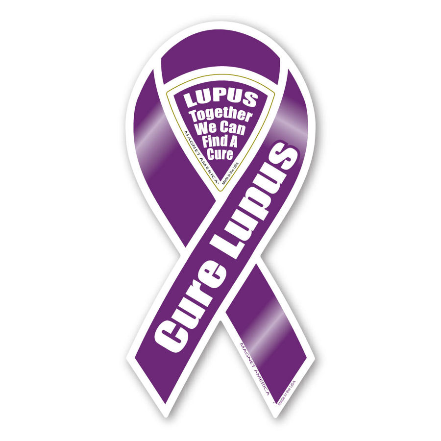 Cure Lupus Ribbon Magnet