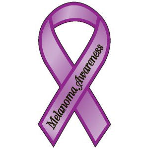 Melanoma Awareness Ribbon Magnet