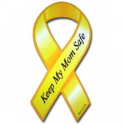 Keep My Mom Safe - Ribbon Magnet