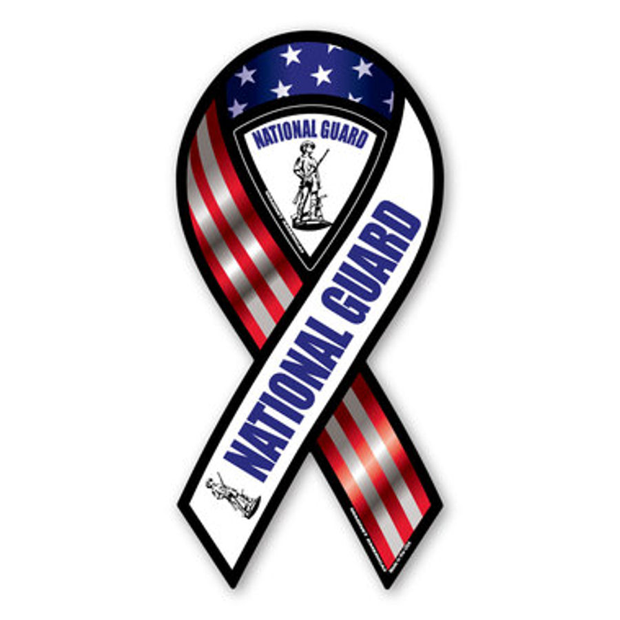 National Guard Ribbon Magnet