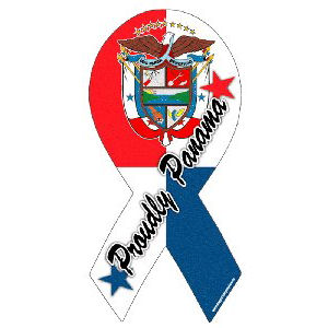 Proudly Panama Ribbon Magnet