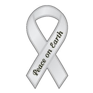 Peace on Earth Ribbon Magnet