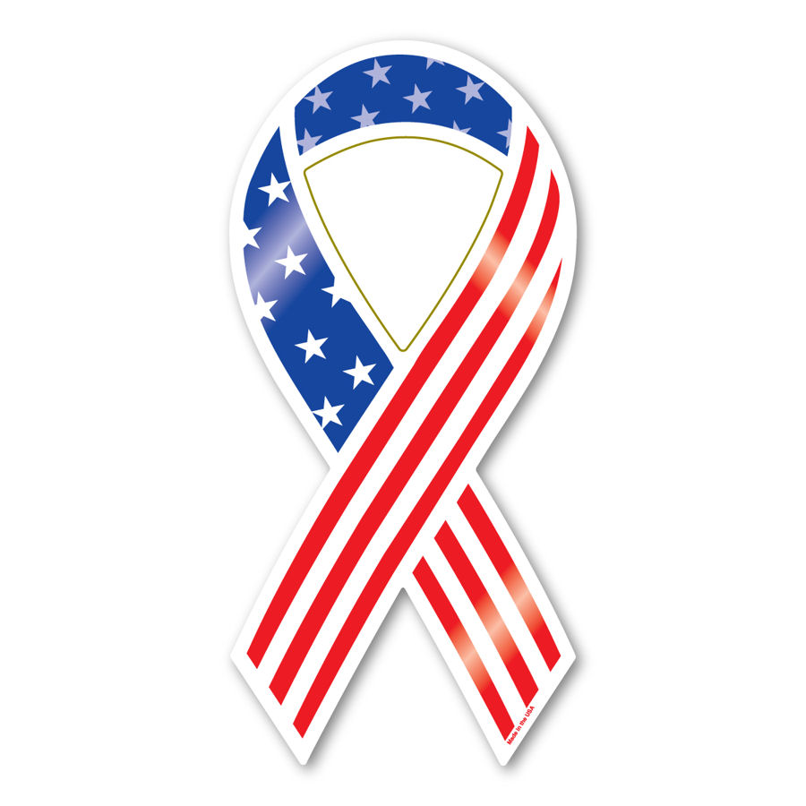 American Flag - Ribbon Magnet