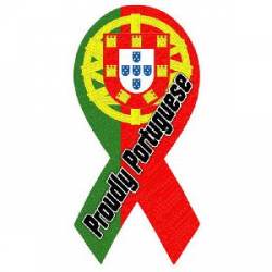 Proudly Portugal Portuguese - Flag Ribbon Magnet