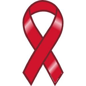 Blank Red Ribbon Magnet