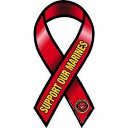 Support Our Marines - Ribbon Magnet