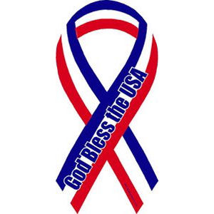 God Bless The USA - Ribbon Magnet