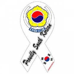 Proudly South Korean - Ribbon Magnet