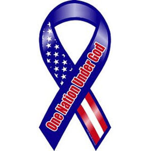 One Nation Under God - Ribbon Magnet