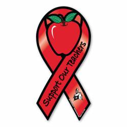 Support Our Teachers - Ribbon Magnet
