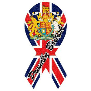 Proudly British - Flag Ribbon Magnet