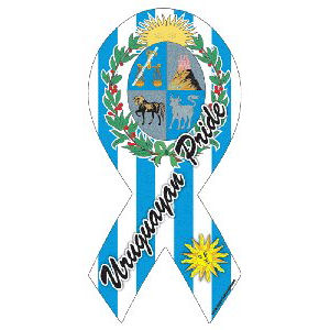 Uruguayan Pride - Ribbon Magnet