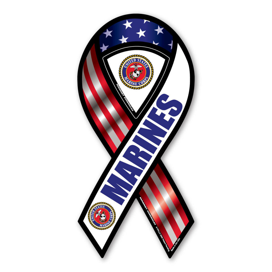 Marines - Ribbon Magnet