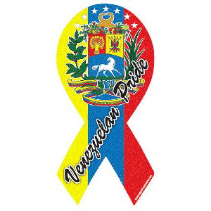 Venezuelan Pride Flag Ribbon Magnet